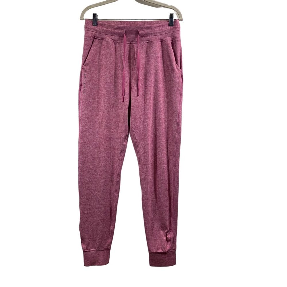 Balance Athletica Womens Large Jogger Sweatpants Yoga Active Heathered Pink